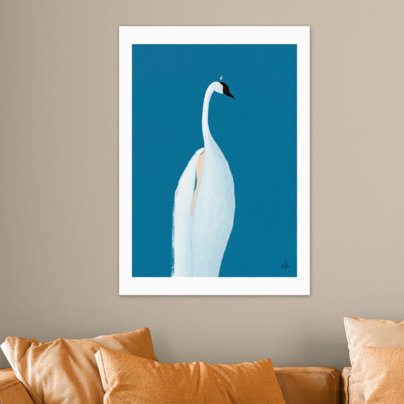 East End Prints Swan Maybe Print