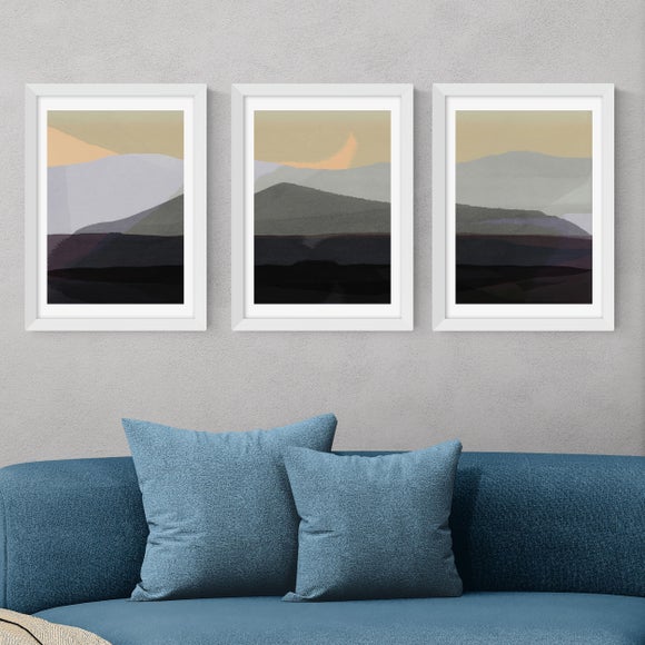 East End Prints Set Of 3 Golden Hills Prints