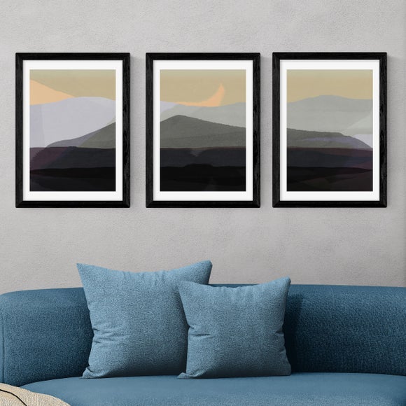 East End Prints Set of 3 Golden Hills Prints