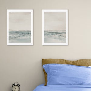 East End Prints Set Of 2 Still Sea Prints