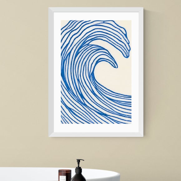 East End Prints Wavy Lines Print