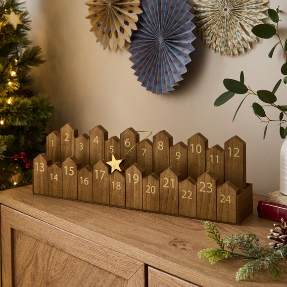 View Dark Wood Christmas Countdown View Dark Wood Christmas Countdown