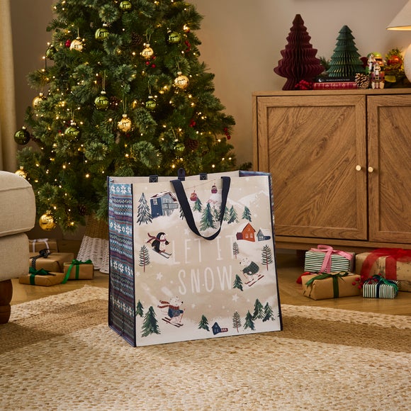 Let it Snow Medium Canvas Gift Bag