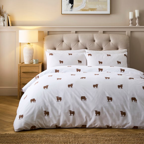 Highland Cow Quilt Cover & Pillowcase Set