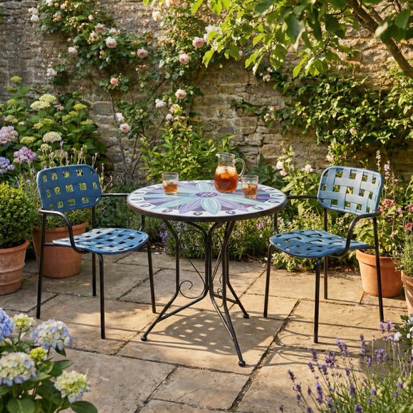 Fairgrove Bistro Table with 2 Karin Armchairs