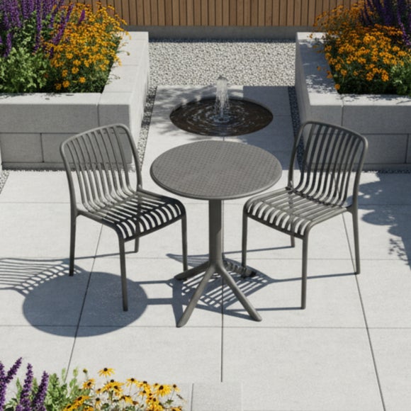 Bergen Bistro Table with 2 Mia Bistro Chairs