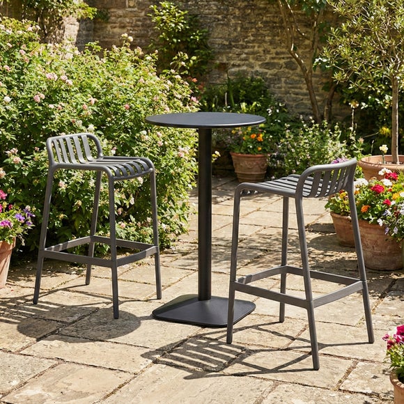 Emil Round Bar Table with 2 Elsa Barstools
