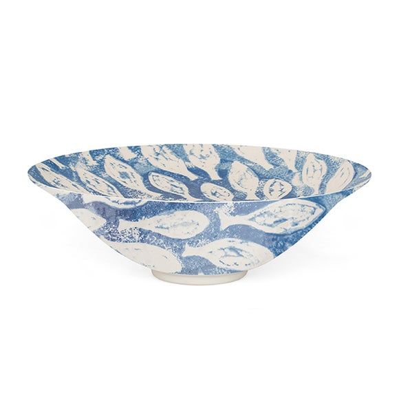 BlissHome Creatures Shoal Fish Ceramic Salad Bowl