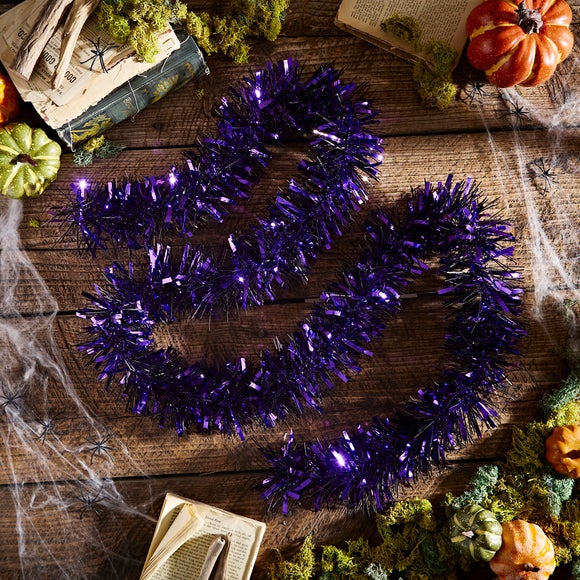 Black and Purple Tinsel