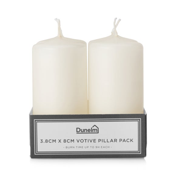 Set of 4 Votive Pillar Candles
