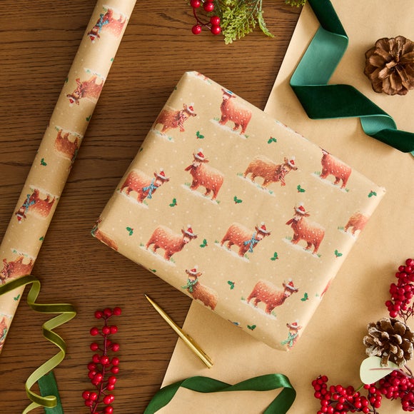 3m Highland Cows Wrapping Paper