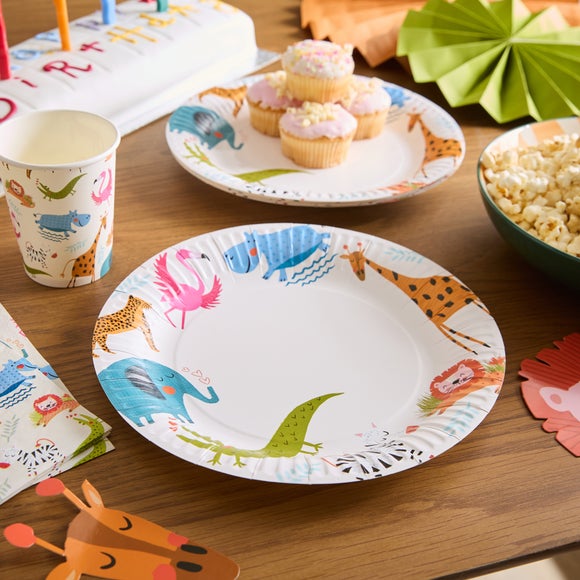 Pack of 6 Animal Paper Plates