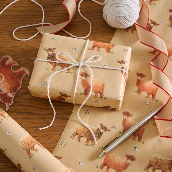 3m Highland Cows Wrapping Paper
