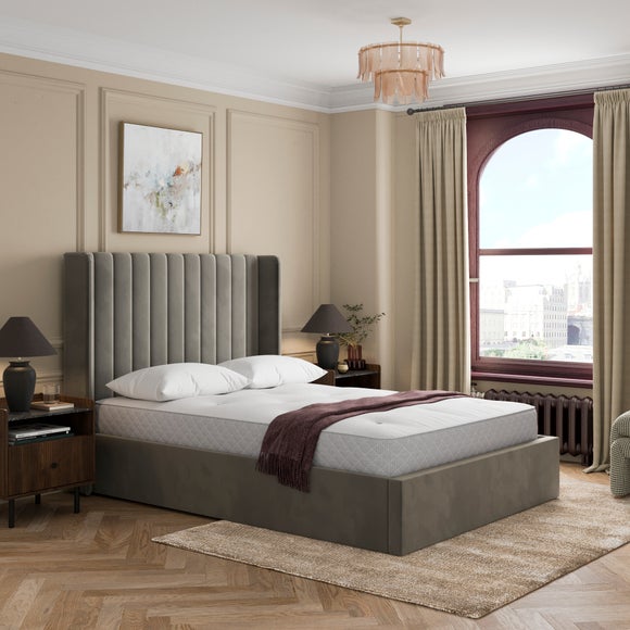 Alara Velvet Ottoman Bed