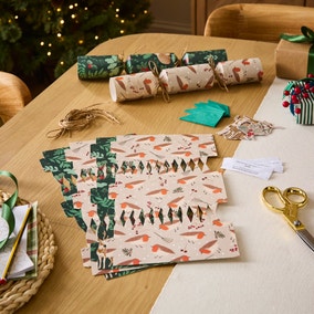 Pack of 6 Make Your Own Woodland Hares Christmas Crackers
