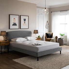 Modern Curve Textured Weave Bed