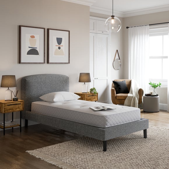 Modern Curve Textured Weave Bed