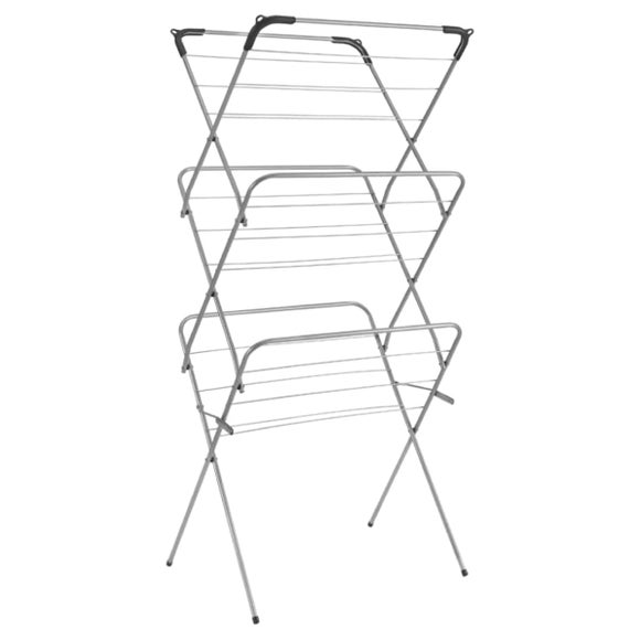 Metaltex 3 Tier Extra Slim Concerntina Laundry Clothes Airer Dryer