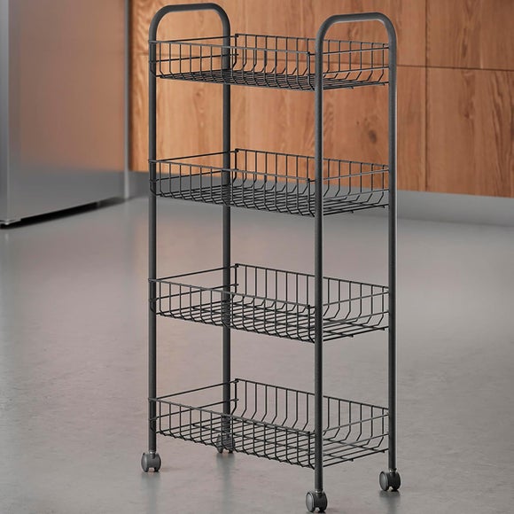 Metaltex Ascona 4 Tier Trolley with Wheels