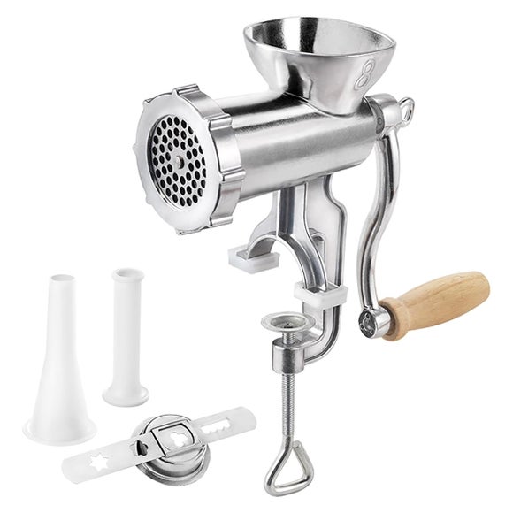 Metaltex 3 in 1 Metal Grinder with Sausage Attachment