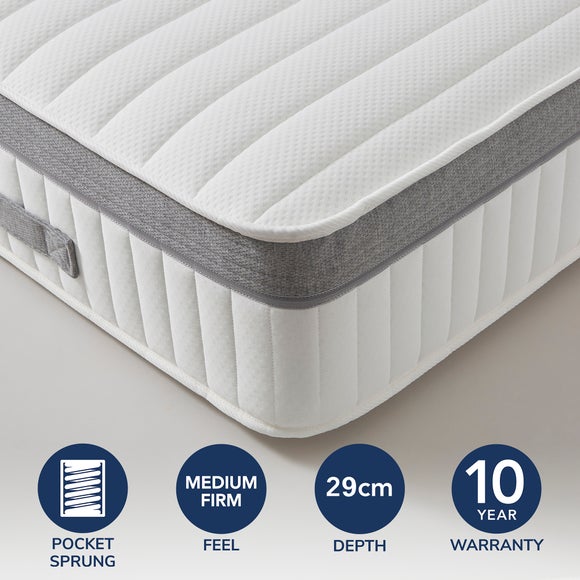 Return - Fogarty Foam Border 1000 Pocket Memory Foam Mattress, Double