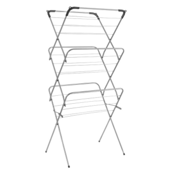 Metaltex 3 Tier Concertina Laundry Clothes Airer Dryer