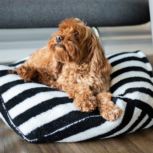 Rosewood Sherpa Bean Bag Dog Bed