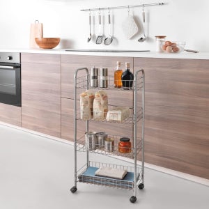 Metaltex Ascona 4 Tier Rolling Cart