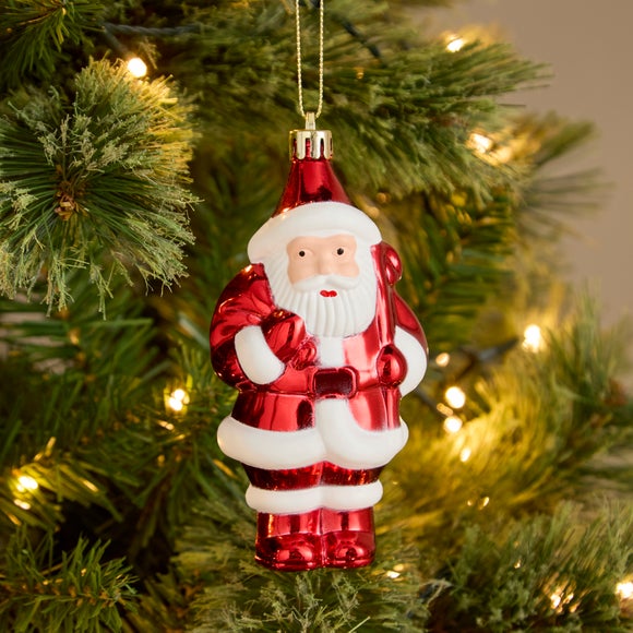 Santa Shatterproof Hanging Decoration