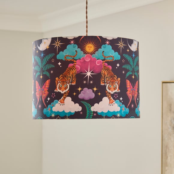 Maximal Tiger Easy Fit Drum Lamp Shade