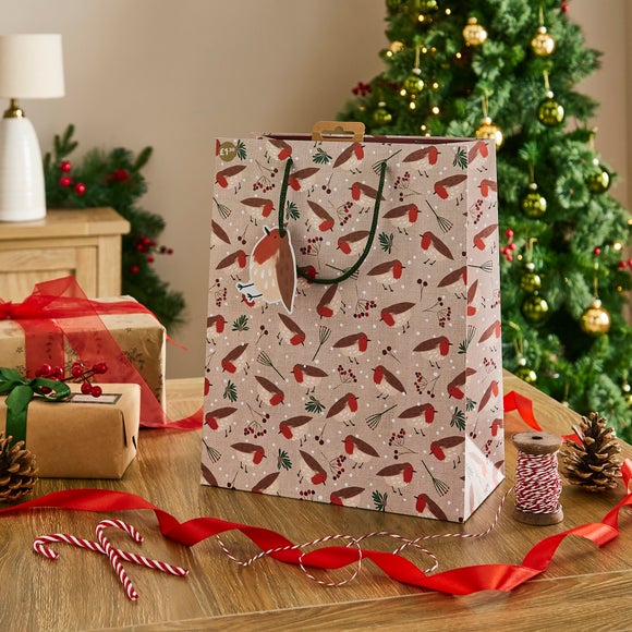 Robins Large Paper Gift Bag