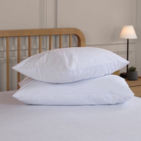 Supersoft Terry Waterproof Pillow Protector Pair