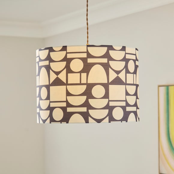 Geometric Abstract Easy Fit Drum Lamp Shade