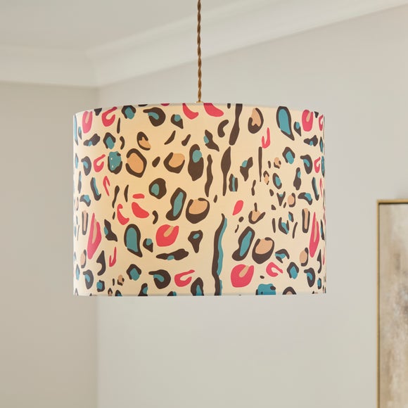 Maximal Leopard Print Easy Fit Drum Lamp Shade