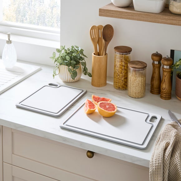 Set of 2 Plastic Chopping Boards