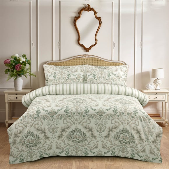 Dorma Winter Stag Luxe 100% Brushed Cotton Duvet Cover & Pillowcase Set