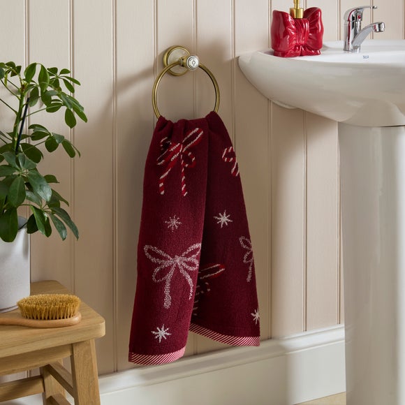 Bow Jacquard Cotton Hand Towel