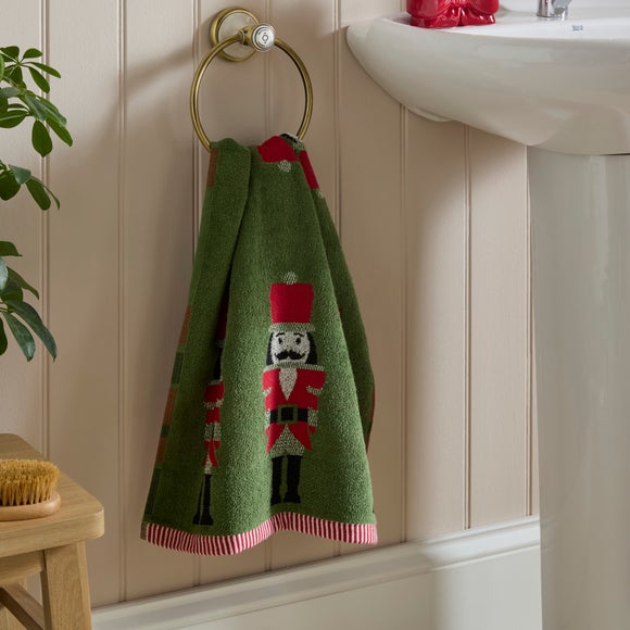 Nutcracker Jacquard Cotton Hand Towel
