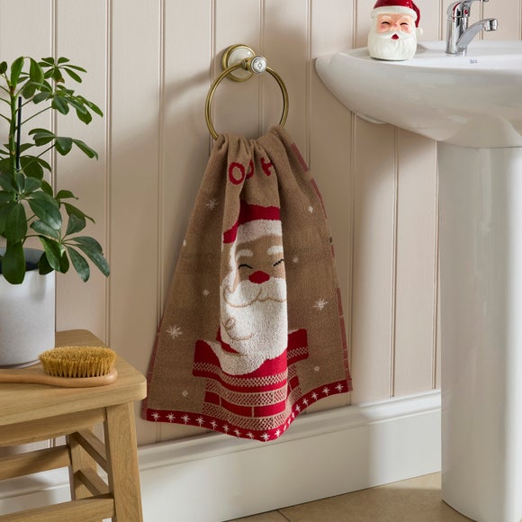 Santa Jacquard Cotton Hand Towel