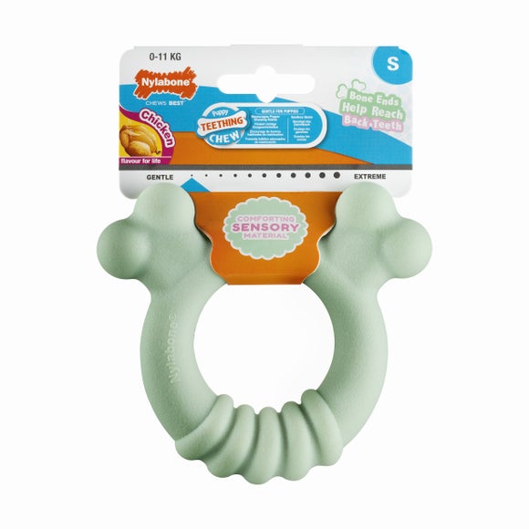Nylabone Puppy Chicken Tactile Ring Dog Chew