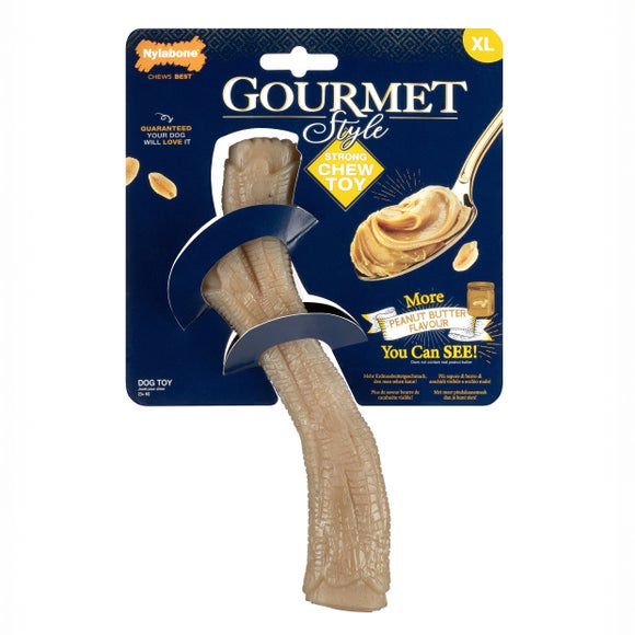 Nylabone Peanut Butter Gourmet Stick Dog Chew