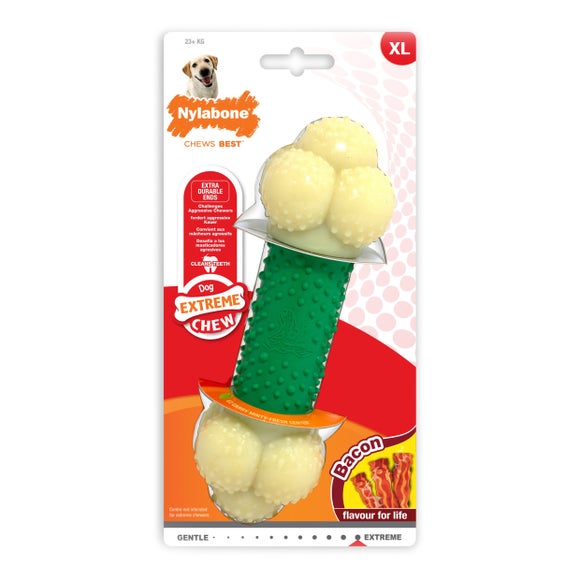 Nylabone Bacon Extreme Double Dog Chew