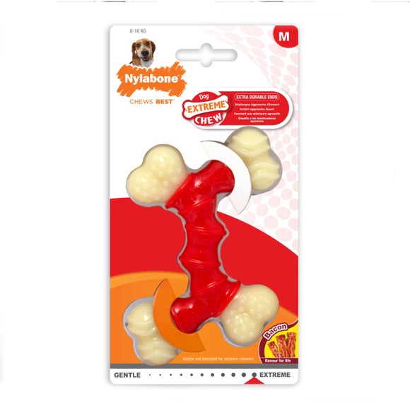 Nylabone Bacon Extreme Double Dog Bone