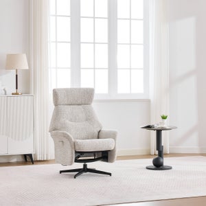 Turiff Manual Recline Swivel Chair And Footstool