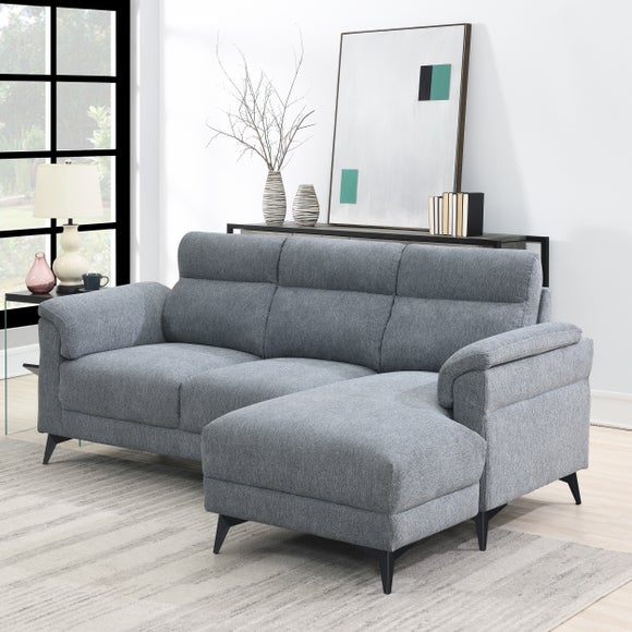 Click to view product details and reviews for Roxy 3 Seater Left Hand Corner Chaise Sofa.