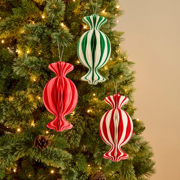 Set of 3 Hanging Paper Sweets