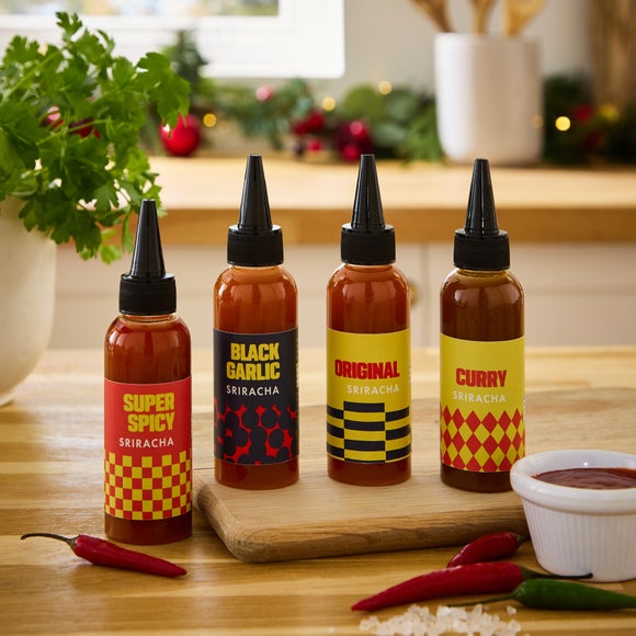 Set of 4 Sriracha Sauce