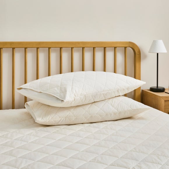 Fogarty Unbleached Wool Pillow Protector Pair
