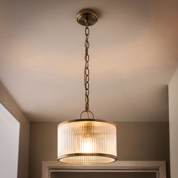 Photo 2 of Alyn Ribbed Adjustable Pendant Light