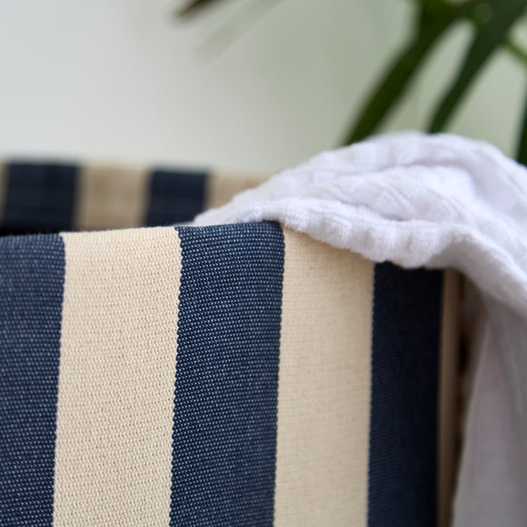 Photo 2 of Modern Woven Stripe Laundry Hamper
